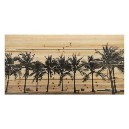 SOLID STORAGE SUPPLIES Fine Art Giclee Printed on Solid Fir Wood Planks - Solitary Beach SO3489714